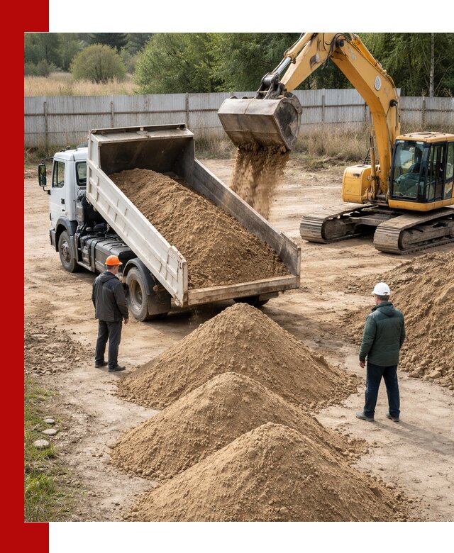 Доставка супеси вагонными и автопартиями в Саратове