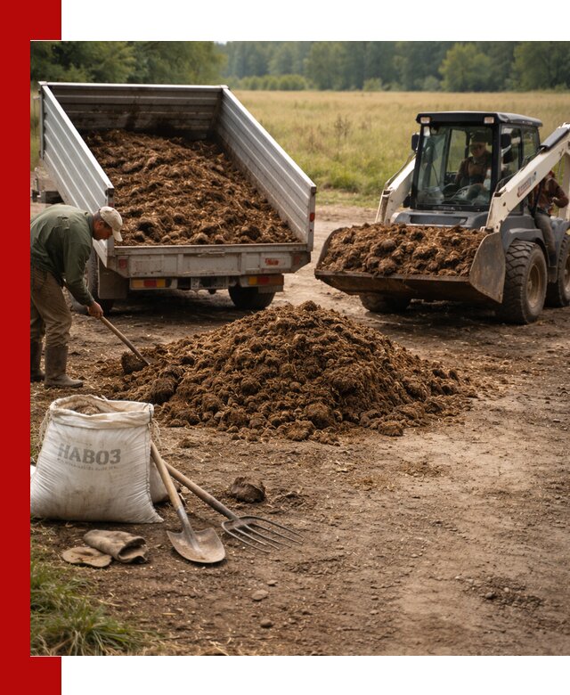 Доставка конского навоза в Саратове с разгрузкой и доставкой на объект