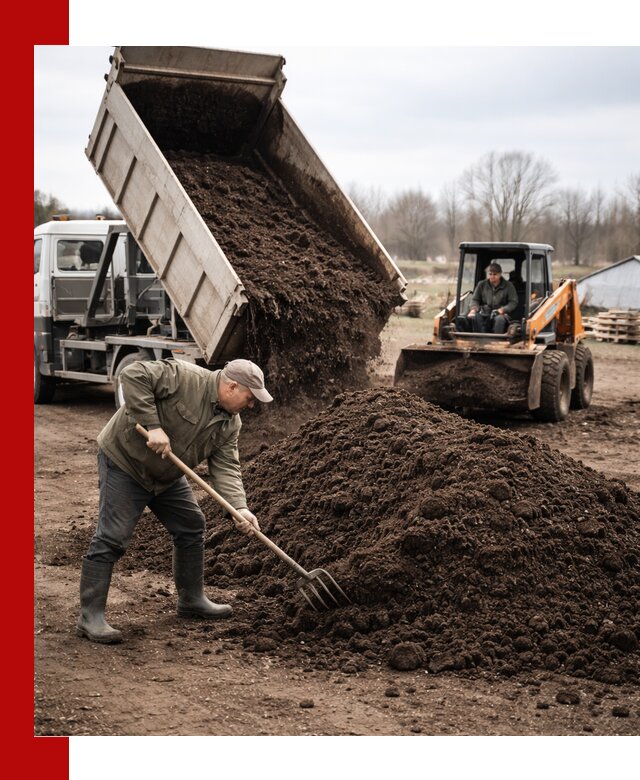 Доставка и продажа перегноя в Саратове быстро и дешево