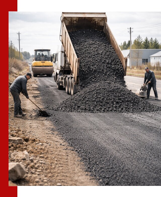 Асфальтовая крошка для дорог в Саратове — поставка и доставка