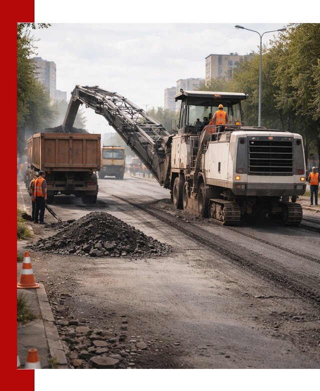 Фрезерованный асфальт в Саратове — удаление и вывоз старого покрытия