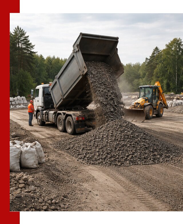 Доставка дробленого асфальта в Саратове для дорожных работ