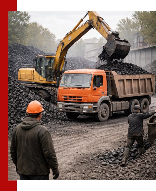 Доставка угля автотранспортом в Саратове быстро и выгодно