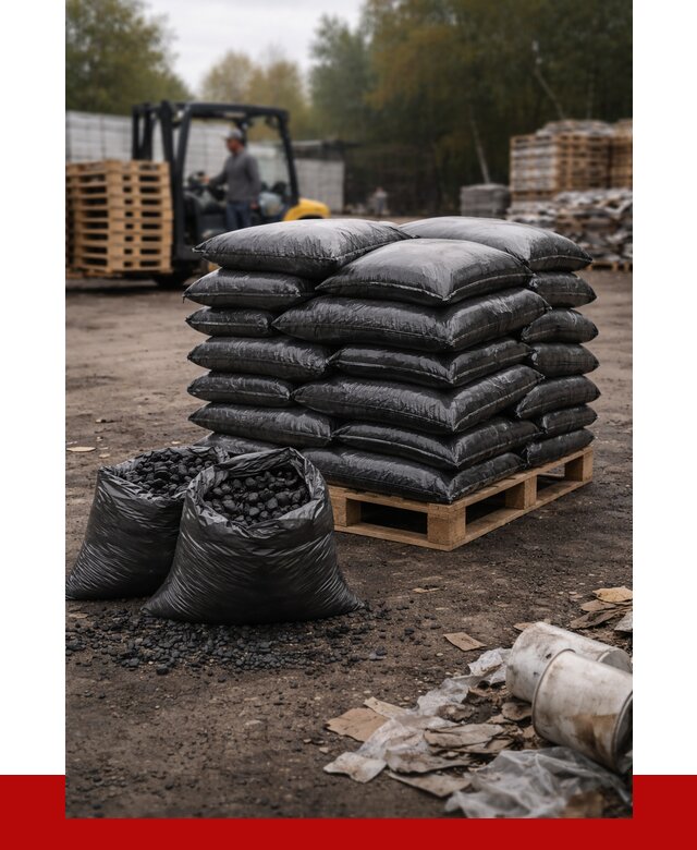 Купить уголь в мешках с доставкой в Саратове от 7675 р. | ПРОНЕРУДСрт