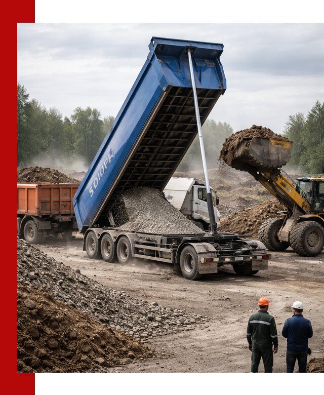 Аренда тонар 40 тонн в Саратове с доставкой материалов