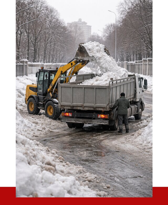 Вывоз снега с погрузкой в Саратове от 3582 р. ПРОНЕРУДСрт