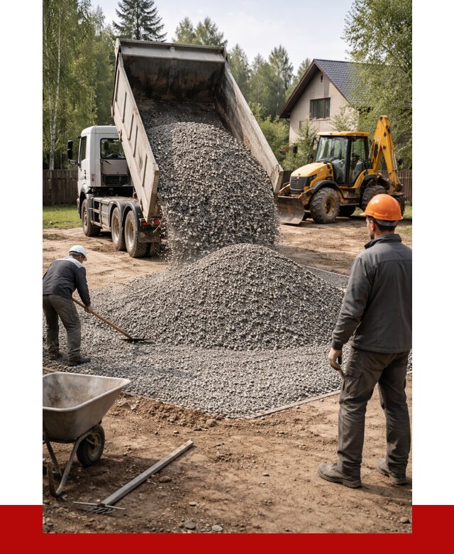 Отсыпка участка щебнем в Саратове от 6651 р. ПРОНЕРУДСрт